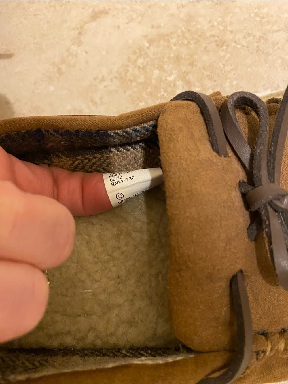 Kids Cozy Brown Suede Moccasin Slippers